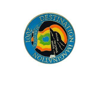 Destination Imagination Manager Enamel Pin 2001 Gold Tone